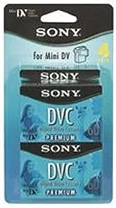 Sony DVM60PRL/4BP Premium Digital Video Cassette 4-Pack