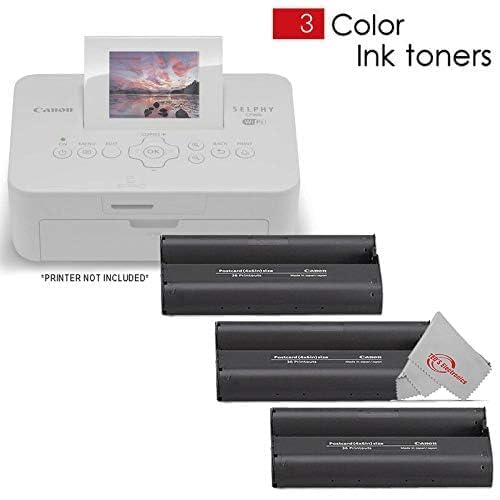 Canon B0721C5XTW KP-108IN Color Ink Paper Set 3-Pack