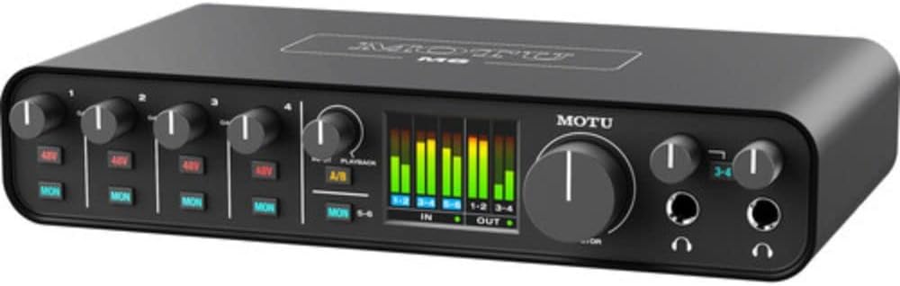 MOTU M6 Desktop 6x4 USB-C Audio-MIDI Interface Bundle