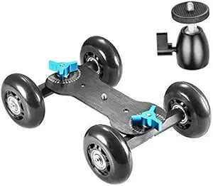Neewer 90089140 Table Dolly Car Rolling Slider with Ball Head