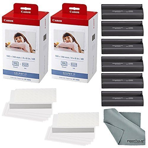 Canon PS-KP-108IN-X2 Color Ink & Paper Set 216 Sheets