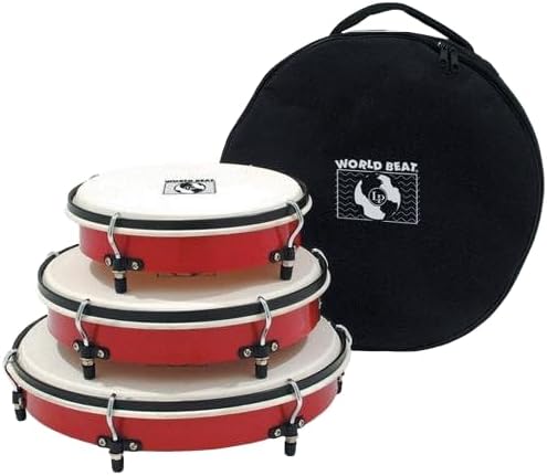 Latin Percussion WB505 Hand Drum - Red Frame Drum for Percussion