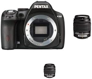 Pentax K-50 16MP DSLR Camera with 18-55mm & 50-200mm Lenses — main product image