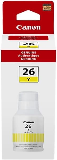 Canon GI-26 Yellow Ink Bottle for GX7020/GX6020 Printers — main product image