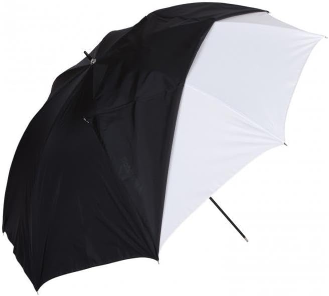Westcott 2016 45" White Satin Black Cover Umbrella