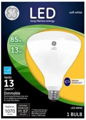 GE LED Flood Light Bulb Soft White 13W — main product image