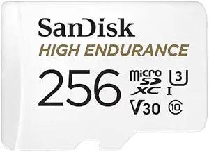 SanDisk High Endurance 256GB MicroSDXC Card SD Adapter — main product image