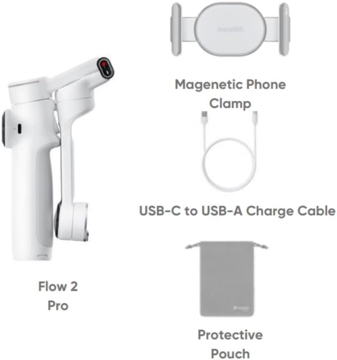 Insta360 Flow 2 Pro AI Smartphone Stabilizer - White
