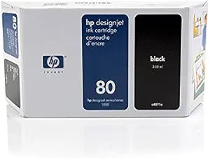 HP C4871A No. 80 Black Ink Cartridge 350ml — main product image