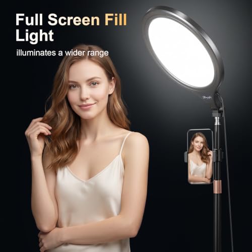 Bloveouphe 10-Inch Desktop Ring Light with Adjustable Stand — main product image