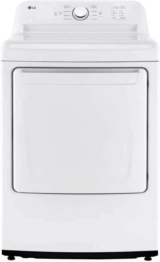 LG DLG6101W 7.3 cu. ft. White Gas Dryer — main product image