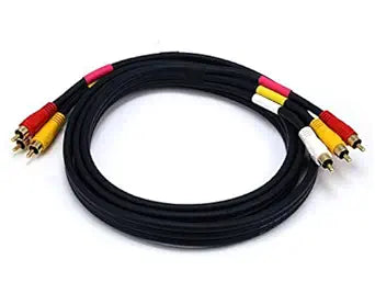 Monoprice 100660 Triple RCA Stereo Audio Video Cable