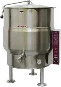 Crown EL-80 Electric Stationary Kettle 80 Gallon Thermostatic — main product image
