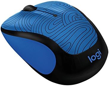 Logitech 910-005030 Deep Blue Bot Wireless Mouse - Doodle Collection