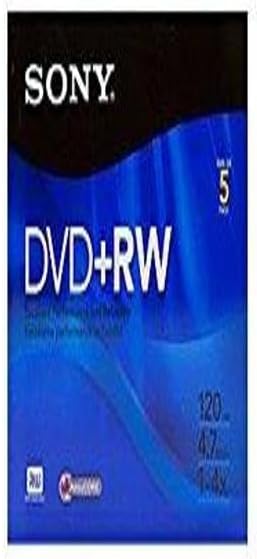 Sony 5DPW47R2H 5-Pack DVD+RW 4.7GB Discs — main product image