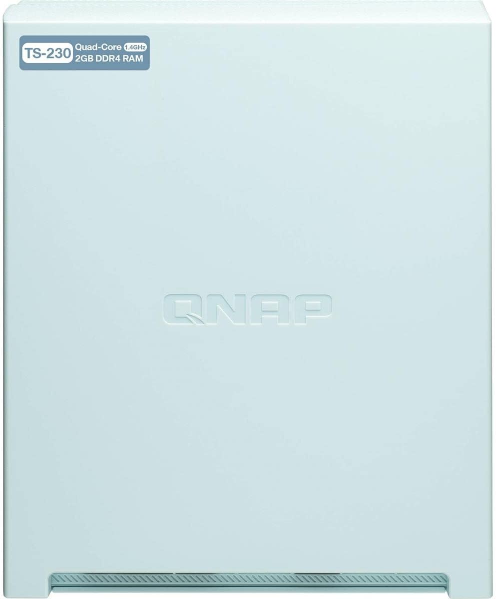 QNAP TS-230 2-Bay Home NAS 2GB DDR4 RAM