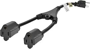Monoprice 105309 14AWG Power Cord Splitter Cable