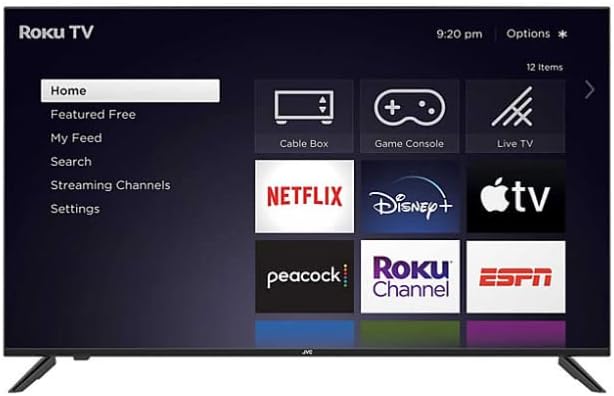 JVC LT-50MAW625 50-Inch 4K UHD Roku Smart TV (Renewed)