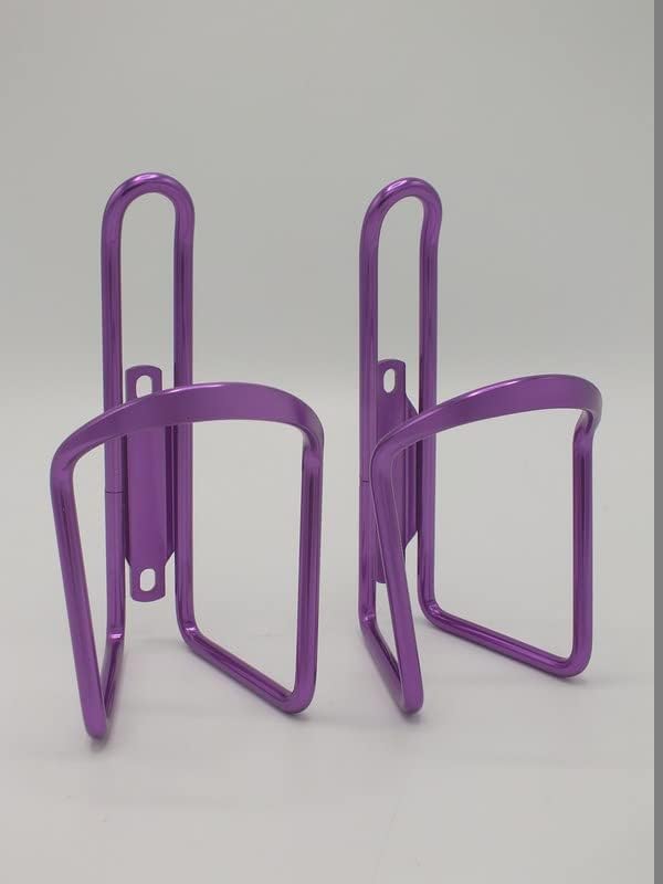 Gravity Aluminum Alloy Water Bottle Cage - Purple Pair — main product image