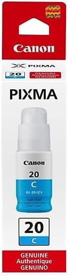 Canon GI-20 Cyan Ink Bottle MegaTank Printers — main product image