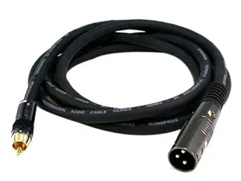 Monoprice 1097-4777 XLR Male to RCA Male Cable — main product image
