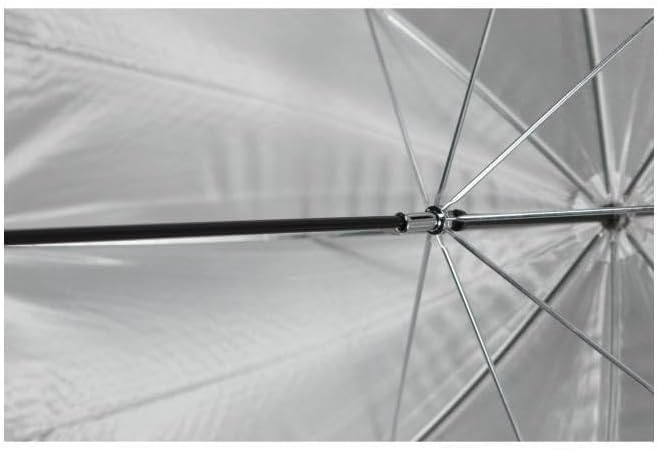 Westcott 2016 45" White Satin Black Cover Umbrella