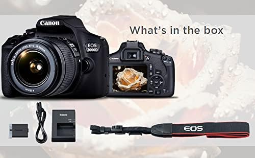 Canon 2727C002AA EOS Rebel T7 DSLR Bundle