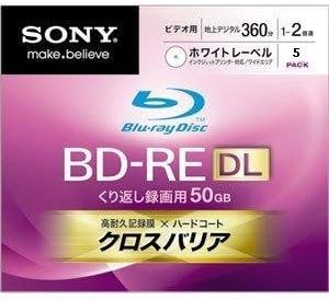 Sony 5BNE2VCPS2 - Blu-ray Disc BD-RE - 50GB Rewritable - 5 Pack