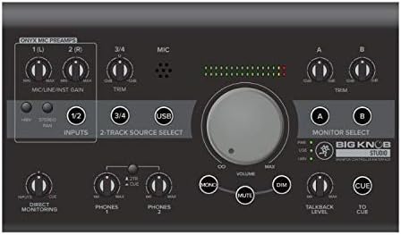 Mackie Big Knob Studio Monitor Controller Interface Bundle