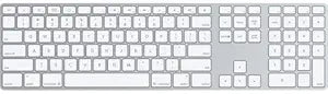 Apple MB110LL/A Aluminum Wired Keyboard (Renewed)