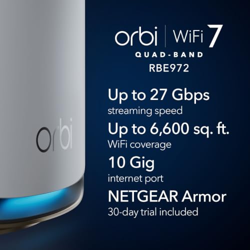 NETGEAR Orbi 970 WiFi 7 Quad-Band Mesh System (2-Pack) — main product image