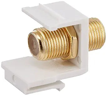 Monoprice 109321 Keystone Jack Modular F-Type 2-Pack