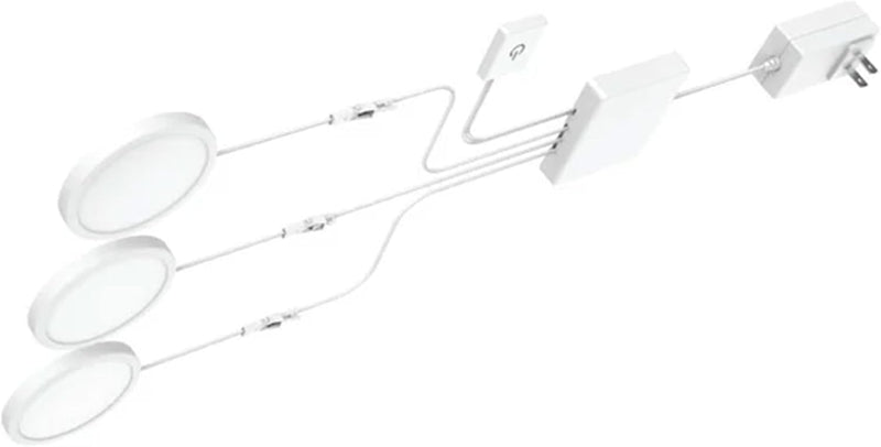 GE 93129183 LED Slim Puck Light 3-Pack — main product image