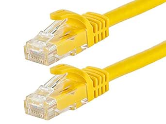 Monoprice 109860 Flexboot Cat6 100ft Ethernet Cable Yellow — main product image