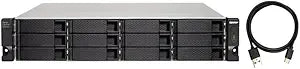 QNAP TL-R1200C-RP 12-Bay Rackmount USB-C JBOD Enclosure — main product image