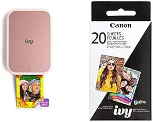 Canon Ivy 2 Mini Photo Printer Bundle - Pink
