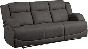 Lexicon Camryn Double Reclining Chocolate Sofa