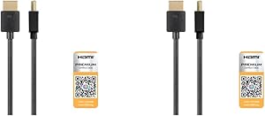Monoprice High Speed HDMI Cable 2/4 Feet 4K 60Hz