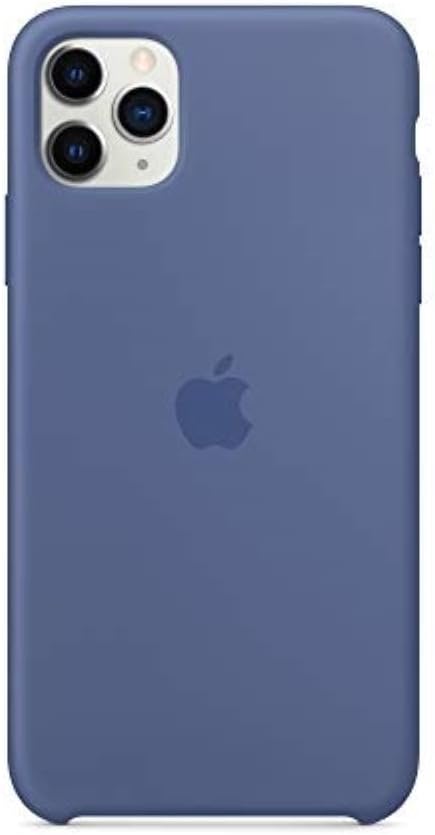 Apple iPhone 11 Pro Max Linen Blue Silicone Case — main product image
