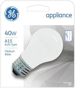 GE 43237-2 Appliance Bulb A15 40W Frost