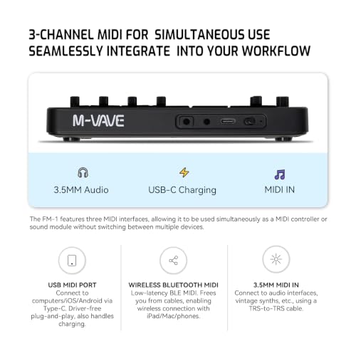 M-VAVE FM-1 6-Operator FM Synthesizer Keyboard — main product image
