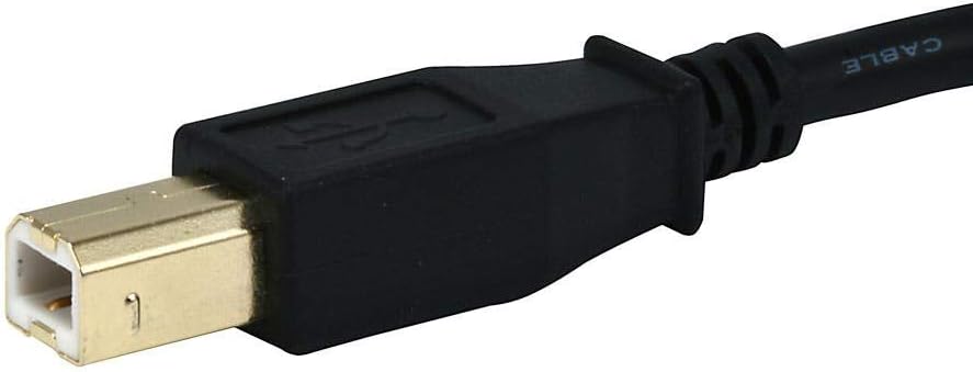 Monoprice 105439 USB 2.0 A to B Cable - 10ft Gold Plated