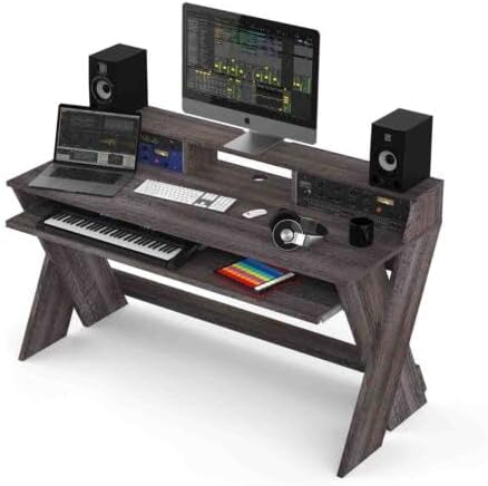 Glorious AMS-SOUND-DESK-PRO-WAL Studio Desk Workstation Walnut