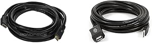 Monoprice Commercial Series Premium 10ft HDMI Male to Female Extension Cable