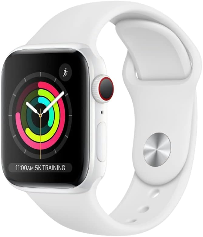 Apple Watch Series 3 - 38mm GPS + Cellular, Ceramic (Renewed)