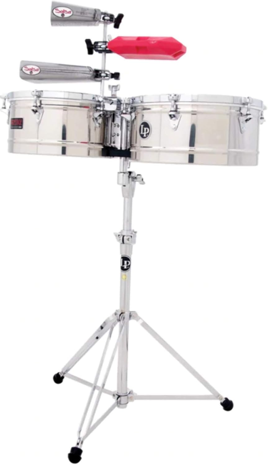 Latin Percussion LP256-S Tito Puente Stainless Steel Timbales