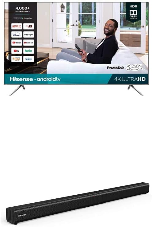 Hisense 85H6570G 85" 4K Android TV & HS205 Sound Bar Bundle