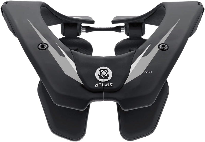 Atlas AA4-01-010 Air Neck Brace - Black/Chrome — main product image