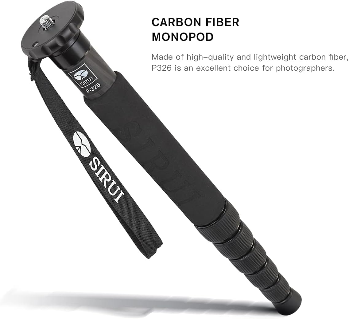 Sirui P-326 Carbon Fiber Lightweight Travel Monopod