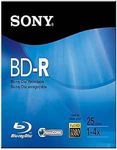 Sony BNR25RH BD-R 25GB Blu-Ray Recordable Disc